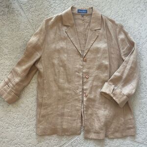 Marco Pecci Flax Linen Blazer small (size 14)